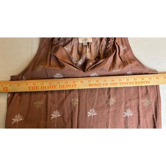 Loft Midi Palm Tree Dress - Picture 8 of 9